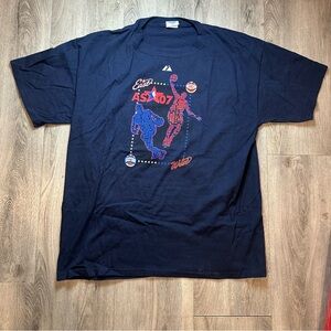 NBA All Star‎ Game Shirt Mens XL Navy Blue NBA Basketball 2007 East West Roster